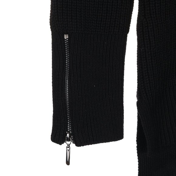 White House Black Market Black Cowl Neck Knit Sweater Small - Picture 4 of 9